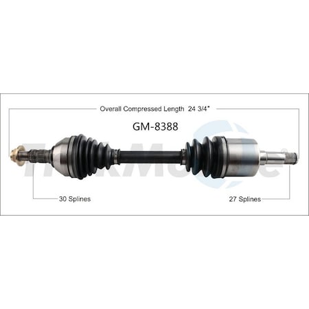 Surtrack Axle Cv Axle Shaft, Gm-8388 GM-8388